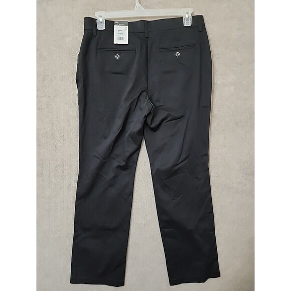 Lee Flex Motion Dress Pants Womens 14 Short Black Straight Leg Stretch NEW - Picture 6 of 10